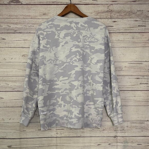 Lululemon Purple Camo Crew Neck Sweater US6 - Picture 4 of 6